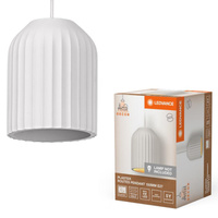 Dekorative Decke Pendelleuchte E27 Überhang Weiß Dekor Ledvance