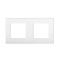 Horizontaler Aufputz-Doppelrahmen für Steckdose Weiß OFFICE Kanlux