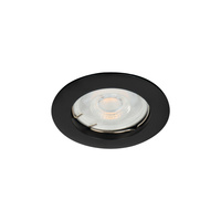 Deckeneinbauleuchte VIDI MR16 GU5.3 12AC/DC Schwarz Rund KANLUX