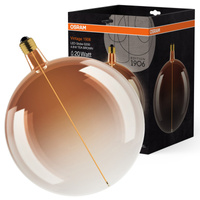 Dekorative LED-Glühbirne E27 4.8W = 20W 200lm 1800K Warm 320° Amber Filament Dimmbar Vintage 1906 Osram