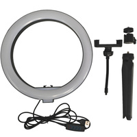 LED Tischlampe 10W 240lm 2700-4000-6500K Warm 360° Schwarz Dimmbar SELFIE Sanico Goldlux