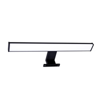 LED Badezimmer Wandleuchte 8W 900lm 4000K Neutral 120° Schwarz IP44 ELBA Sanico Goldlux