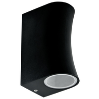 LED-Gartenwandleuchte 2xGU10 BOSTON DOUBLE BLACK GOLDLUX (Polux)