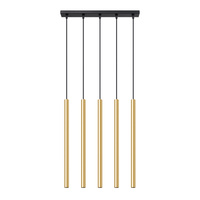 PASTELO 5L 5xG9 Gold Moderne Deckenhängeleuchte SOLLUX