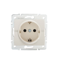 Einzelsteckdose 16A Creme Schuko LOGI KANLLUX