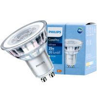 LED Leuchtmittel GU10 2,7W = 25W 215lm 2700K Warm 36° PHILIPS