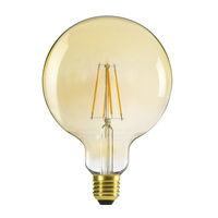E27 G125 LED Lampen 7W = 55W 725lm 2500K Warm 320° KANLUX XLED Filament