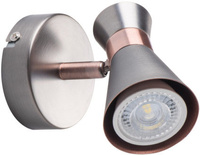 MILENO GU10 Kanlux Deckenleuchte aus silbernem Kupfer