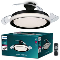 LED-Deckenleuchte Plafond 28+35W 4500lm 2700-5500K Schwarz Bliss Philips