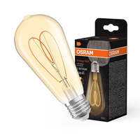 Dekorative LED-Lampe ST64 Edison E27 8W = 60W 806lm 2200K Warm CRI90 300° Amber Dimmbar Vintage 1906 Osram