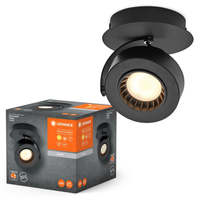 LED-Decken-Wandleuchte Wand montiert Aufputz 5.5W 210lm CCT Dekorativer Schwarzer Spot Venus Ledvance