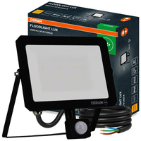 LED-Strahler Halogen-Außenstrahler 50W 3000K 4500lm IP65 mit Bewegungs- und Dämmerungssensor FLOODLIGHT LUX OSRAM