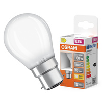 LED-Lampe P45 Ball B22d 5.5W = 60W 806lm 2700K Warm 300° Retrofit Glühfaden CLASSIC Osram