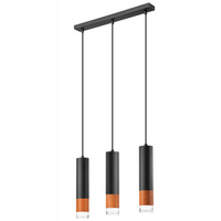 AURELIA abgehängte Deckenleuchte 3xE27 Schwarz LM-3.152 Lamkur