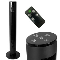 Säulenventilator Rohrluftumwälzer Standventilator Schwarz 55W Kobi