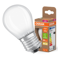 LED-Lampe P45 Ball E27 2.2W = 40W 470lm 2700K Warm 330° 214lm/WCLASSIC ENERGY EFFICIENCY Osram