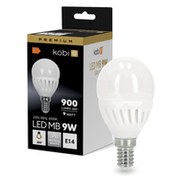 LED-Lampe E14 Ball 9W 900lm 4000K Neutral 200° Premium Kobi