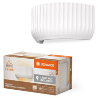 Dekorative Wandleuchte Wandmontage Aufputz E27 Weiß Dekor Ledvance