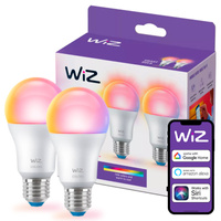 LED Lampen 2x E27 A60 8,5W = 60W 2200-6500K + RGB SMART WiFi WiZ