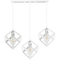 IL MIO SWEDEN Geometrische Decken-Hängeleuchte 3xE27 Weiß - GOLDLUX (Polux)