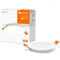 LED-Panel-Deckeneinbauleuchte DOWNLIGHT SLIM 8W 550lm 3000K Warm 12cm LEDVANCE