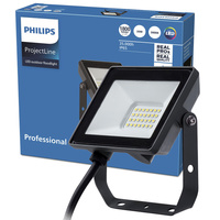 LED Fluter 20W 1800lm 3000K IP65 Schwarz ProjectLine Flutlicht PHILIPS