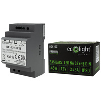 DIN-Schiene Led Premium Line 12V 45W Ecolight-Stromversorgung