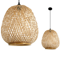 Bambus E27 Boho Barso Dekorative Hängelampe Kobi