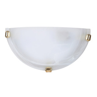 Semi-Plaf Wandleuchte LED E27 Weiß Classic Alabastro 3001 Rabalux