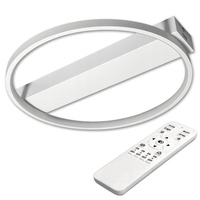 Runde Deckenleuchte PLAFON LED-Kronleuchter 33W 3000K-6500K weiß + Fernbedienung