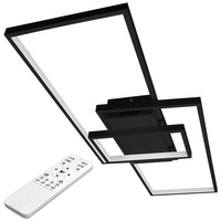 LED Kronleuchter Deckenleuchte 90W CCT GALAXIS VELA Schwarz + Fernbedienung