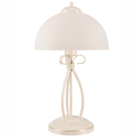 ADELLE E27 Weiß Klassisch LN-1.6 Lamkur Schreibtisch Nachttischlampe