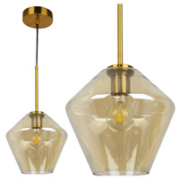 Sanico Goldlux E27 Gold Grea-s Dekorative Hängelampe für die Decke