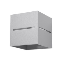 Wandleuchte LOBO G9 Cube Up-Down Modern Grau SOLLUX