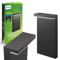 LED-Gartenleuchte für den Außenbereich BUSTAN myGarden 2x4,5W 2700K IP44 Mast 40cm Anthrazit PHILIPS