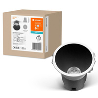 LED-Panel bündig montiert Spot-Leuchte 10W 700lm 4000K Neutral weiß schwarz Downlight Slim Ledvance