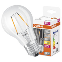 E27 A60 LED Lampe 2W = 25W 250lm 2700K Warm 320° Filament dimmbar OSRAM SUPERSTAR