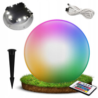 Gartenlampe LED Solarbetriebene RGB Kugel 30 cm