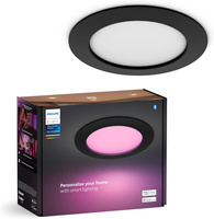 LED-Panel für Unterputzmontage 12W 1500lm IP44 Weiß und Farbe Ambiente RGB + TW Schwarz Smart SMART Zigbee Bluetooth Slim Downlights Philips HUE