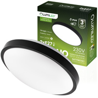 LED-Deckensegel 2x E27 DUALIO Rund IP44 30cm LUMILED