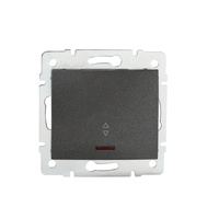 LED Logic Switch ohne Rahmen Graphit-Beleuchtung KANLUX