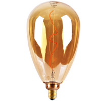 Dekorative LED Lampe E27 FILAMENT S173 4W 260lm 1800K Warm 320° DecoVintage Amber GOLDLUX (Polux)