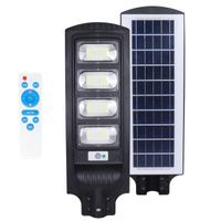 Solar-LED-Straßenleuchte Industriestraße Leuchte 11W 1100lm 6500K Kalt mit Bewegungs- und Dämmerungssensor IP54 Schwarz Urbi Kobi