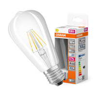 LED-Glühbirne ST64 Edison E27 5.8W = 60W 806lm 4000K Neutral CRI90 300° Glühfaden Dimmbar SUPERSTAR PLUS CLASSIC Osram