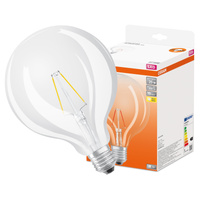 LED-Lampe G125 Sphere E27 2.5W = 25W 250lm 2700K Warm 300° Retrofit Glühfaden CLASSIC Osram