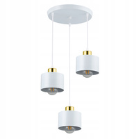 Masterled 3x E27 Rund Weißgold Elza Pendelleuchte