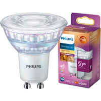 Halogen-LED Leuchtmittel GU10 PAR16 3,8W = 50W 345lm 2700K Warm 36° PHILIPS Dimmbar