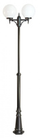 Outdoor-Gartenlampenmast LATERNE E27 Balls Classic OGMWN 2 300 190-290cm schwarz Su-Ma