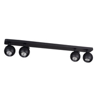 GALOBA 4x GU10 PAR16 Schwarz KANLUX Wand-/Deckenleuchte Bandleuchte