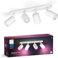 Philips HUE Weiß und Farbe Ambiance Fugato Lampe 4x4.2W Bluetooth Zigbee
